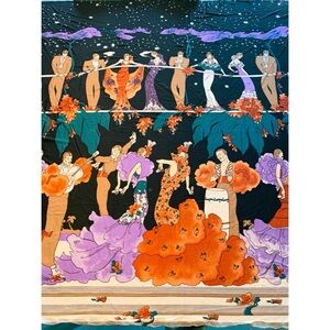 70s Deco Novelty Polyester Yardage